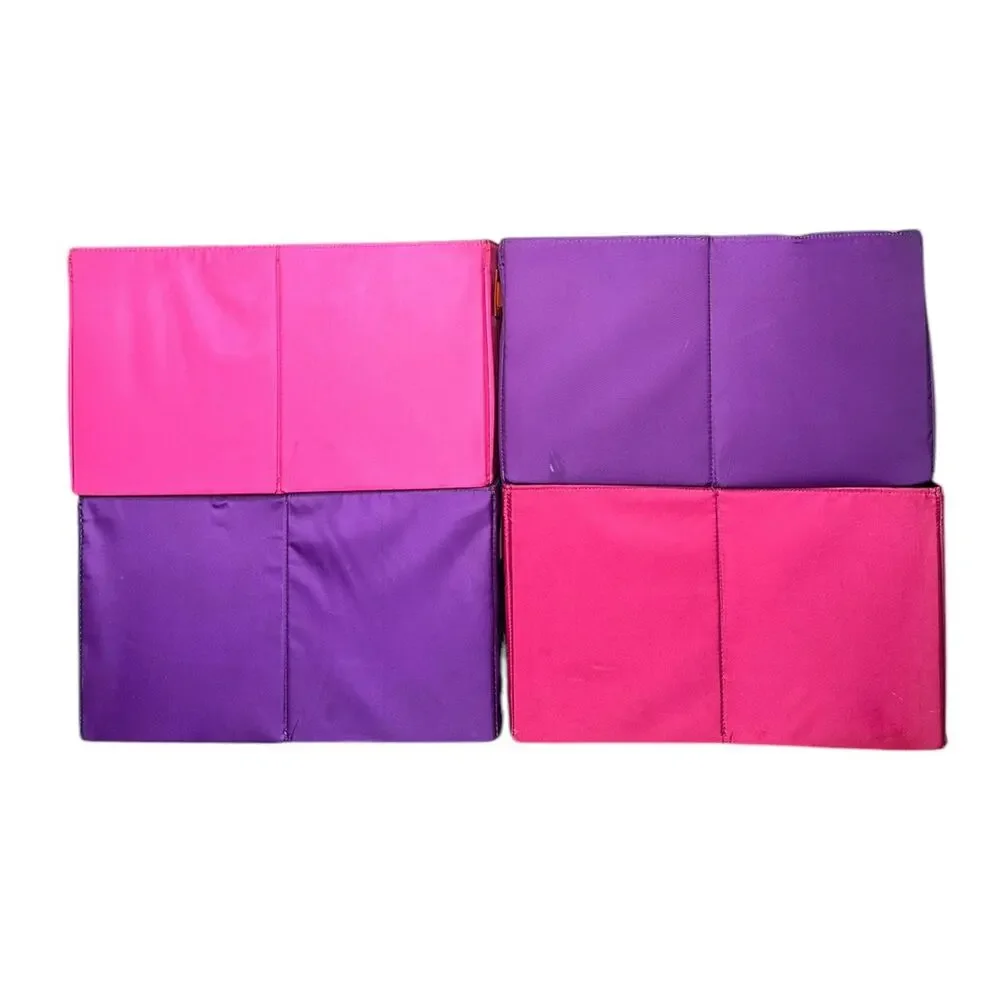 Bratz Dolls Foldable Storage Bins Box Containers Purple Pink Handles Set of 4
